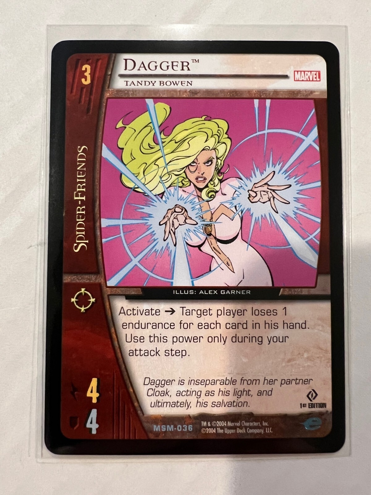 2004 Marvel vs System Base MSM-036 DAGGER Uncommon (1st Ed)💕❤️*