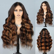 9x6 Wear and Go Glueless Wigs Human Hair Pre Cut 1B/30 Highlight Ombre Lace Wig