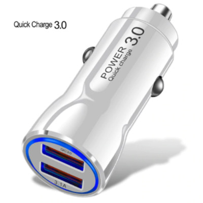 Olaf Car USB Charger Quick Charge 3.0 2.0 Mobile Phone Charger 2 Port WHITE NR.2