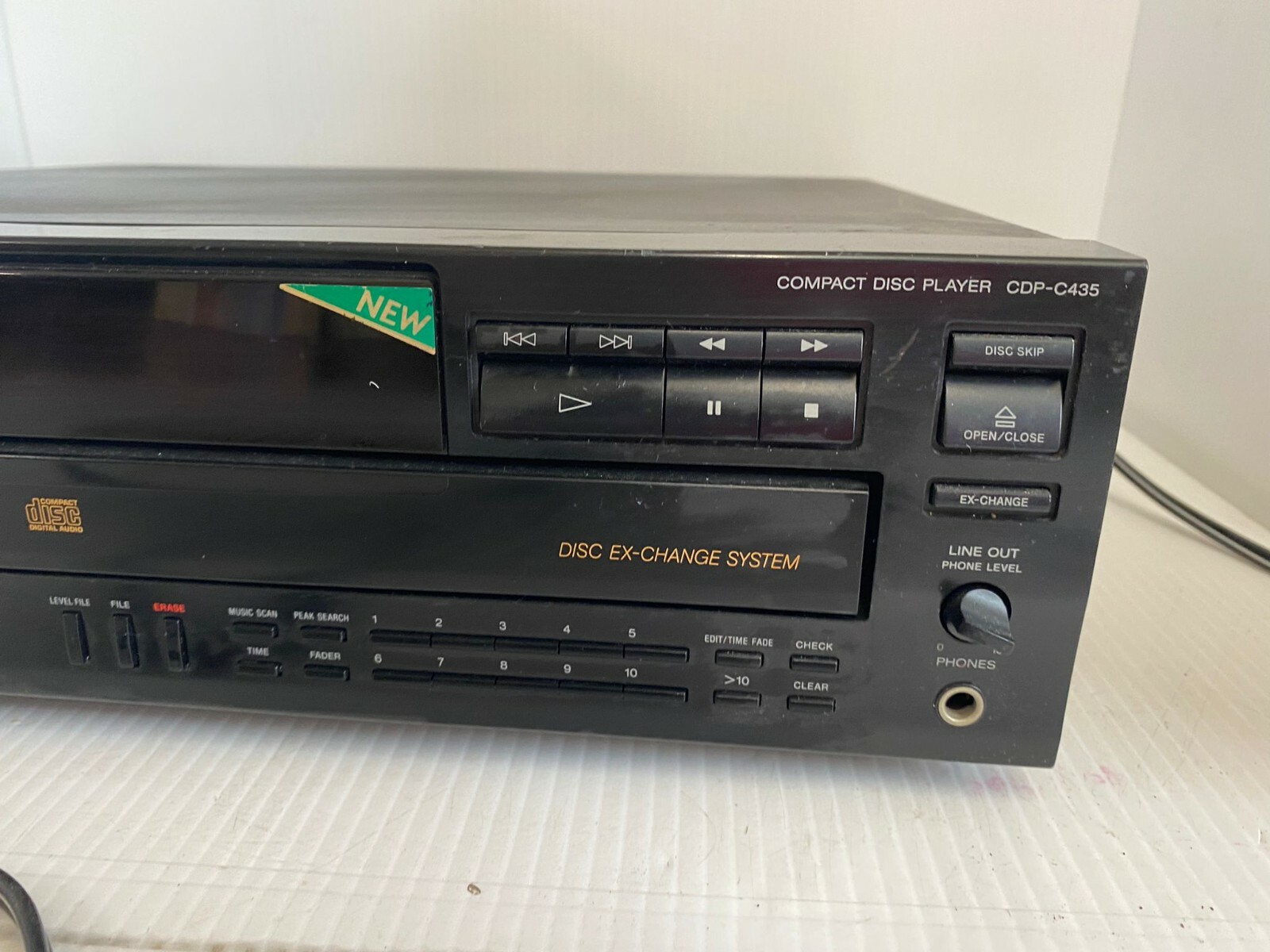 Sony Compact Disc Player CDPC435 5Disc Carousel Changer No remote