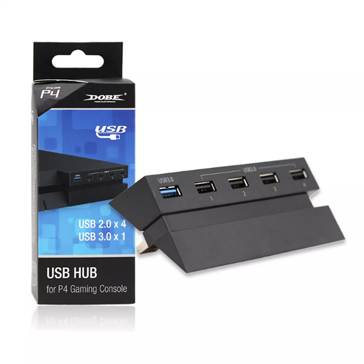 TNP 5 Port USB Hub for PS4 Slim Edition - USB 3.0/2.0 High Speed