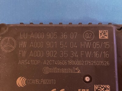 2017 - 2023 MERCEDES BENZ RADAR SENSOR E S CLS AMG GT CLASS OEM