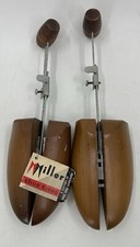 Miller Wooden Shoe Tree Adjustable Stretcher Pair Shaper Form Vintage NOS NWT