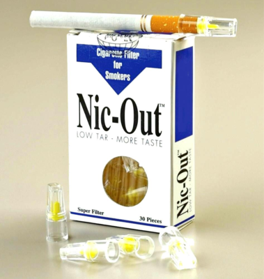 cigarette tar NIC OUT 1 Pack Cigarette Filters 30 Tips Filter Out Tar & Nicotine