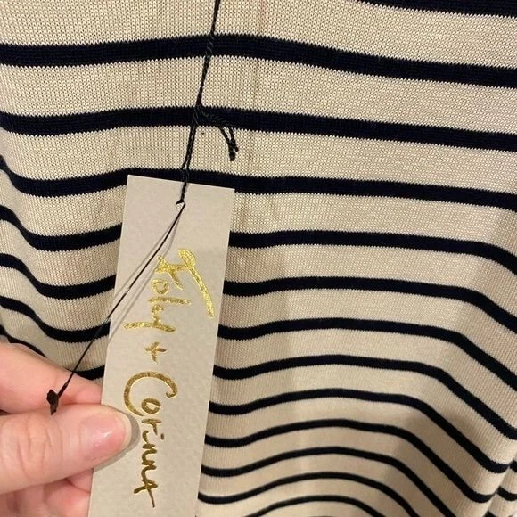 Nuevo con etiquetas Vestido Suéter Foley + Corinna Rayas Talla Grande Foto 3 de 4