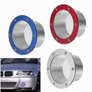 Universal Car Bumper Vent Air Duct Grille - Blue Racing Style For Cold Air Intake