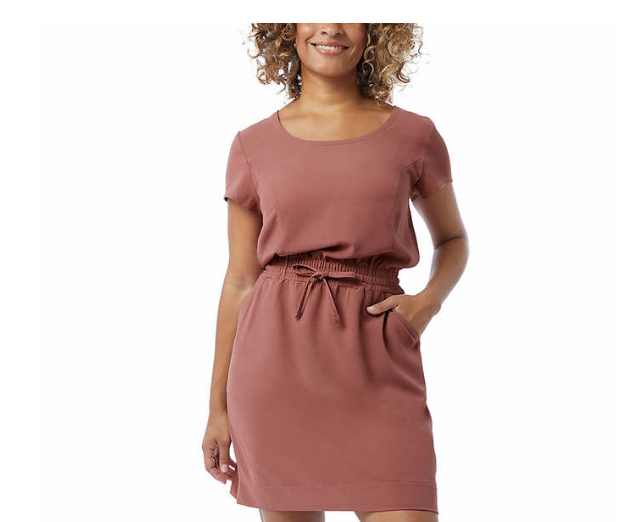 32 Degrees Ladies' Twill Dress Soft Feel Cool Twill Fabric, Pink, Medium |  eBay
