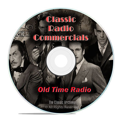 1,483 Classic Old Time Radio Commericals, Ads, Advertisments mp3 OTR DVD G37