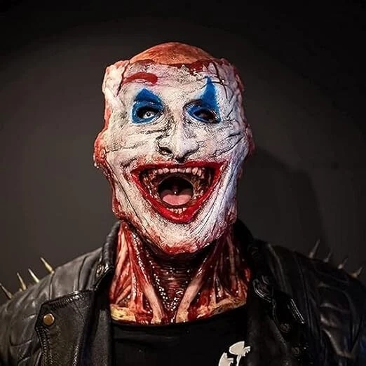 Halloween Maske Horror Clown Doppelte Schicht Abziehbare Oberfläche Zombie B1013 - Bild 2 von 4