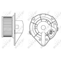 NRF InnenraumgebläSe GebläSemotor FüR VW Golf 2 Passat B3/B4 Transporter T4