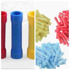 Gauge Insulated Wire Butt Connectors Crimp Terminals 25/1000Pcs 22-10