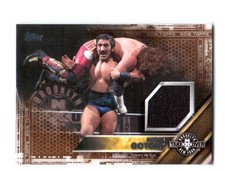 WWE Simon Gotch 2016 Topps Used NXT Takeover Mat BRONZE Relic Card SN 24 of 50