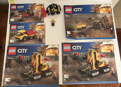 LEGO City 60188 Manuals 1 through 5 Small Loader One Minifigure