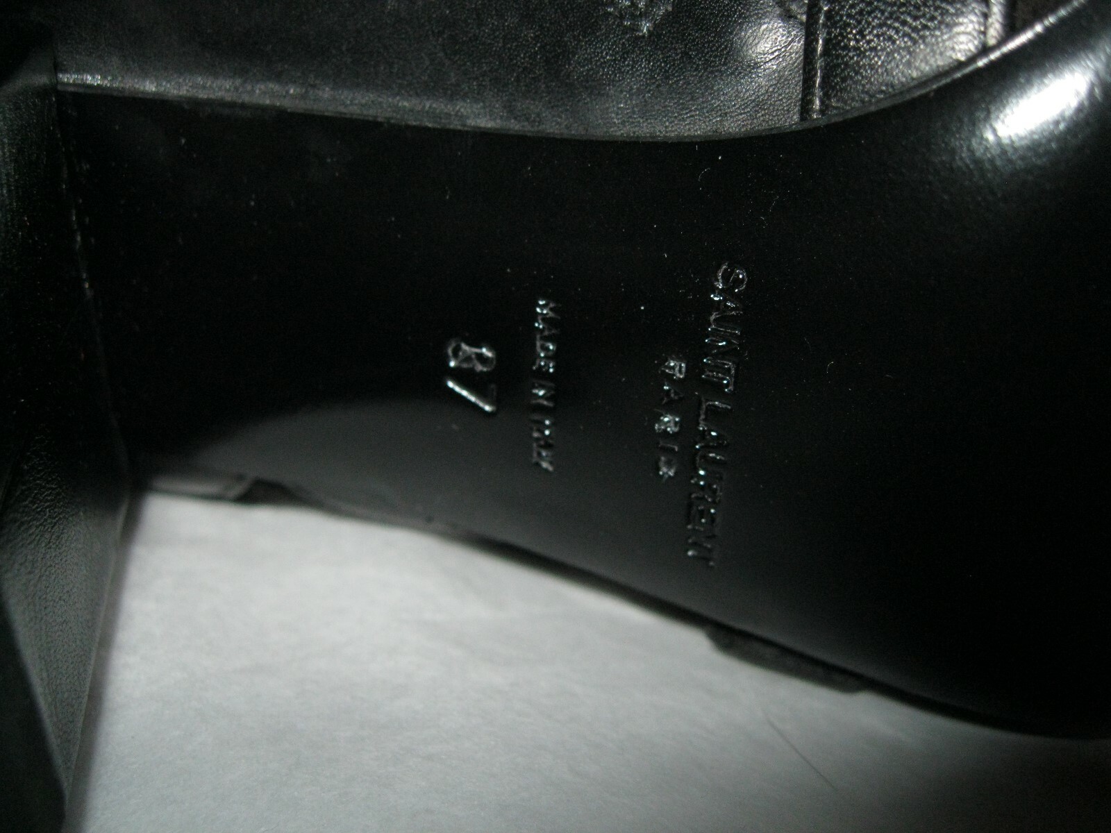 SAINT LAURENT Stivali YSL NUOVI neri taglia 37 camoscio