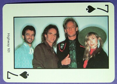 1 x playing card Country Music * Highway 101 * 7 of Spades