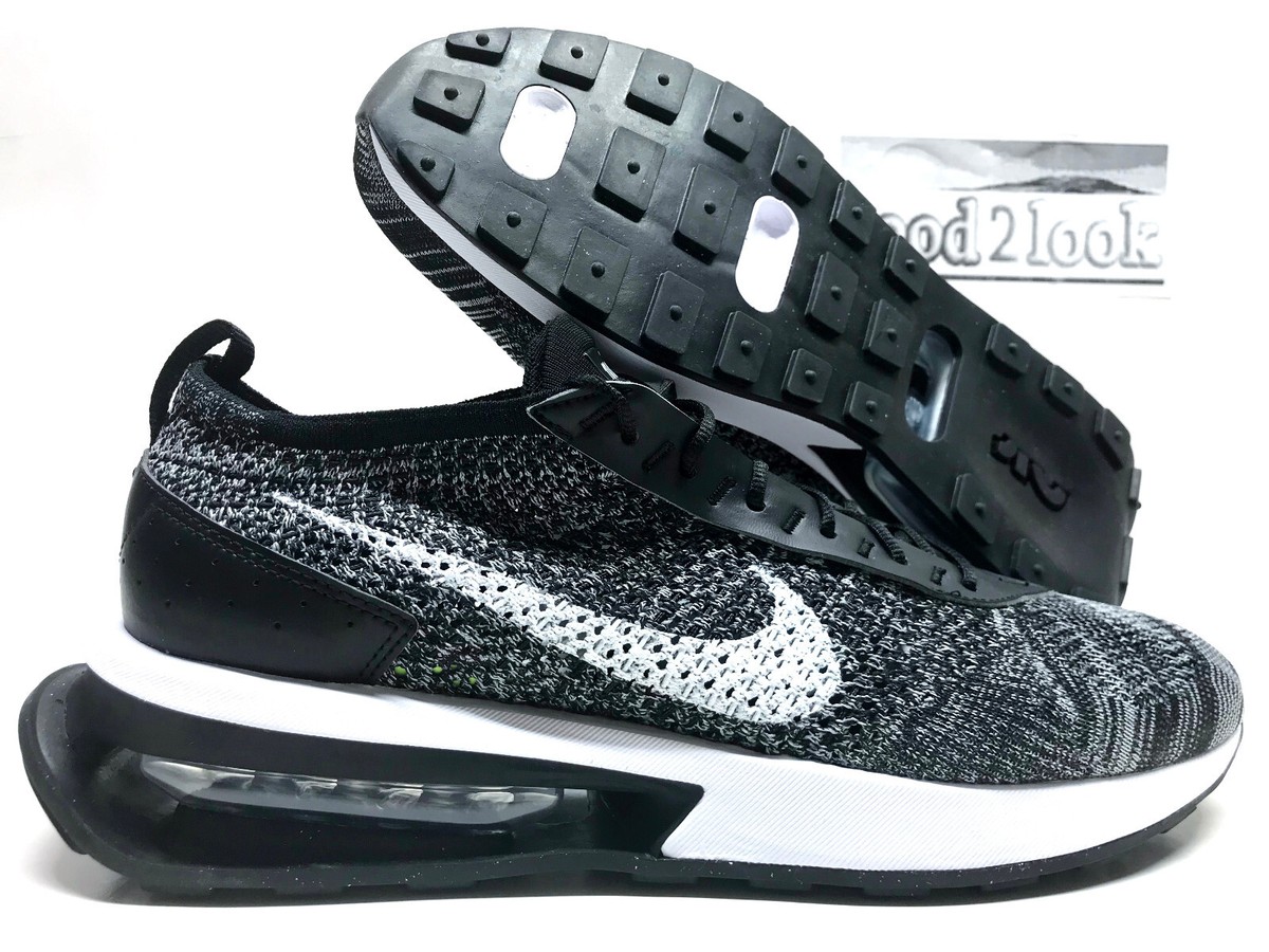 NIKE AIR MAX FLYKNIT RACER OREO BLACK/WHITE SIZE MEN'S 11.5