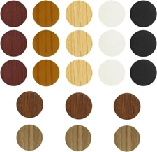 PVC Cover Caps Adhesive Screw Hole Stickers 378 PCS for Wall Vinyl Wood