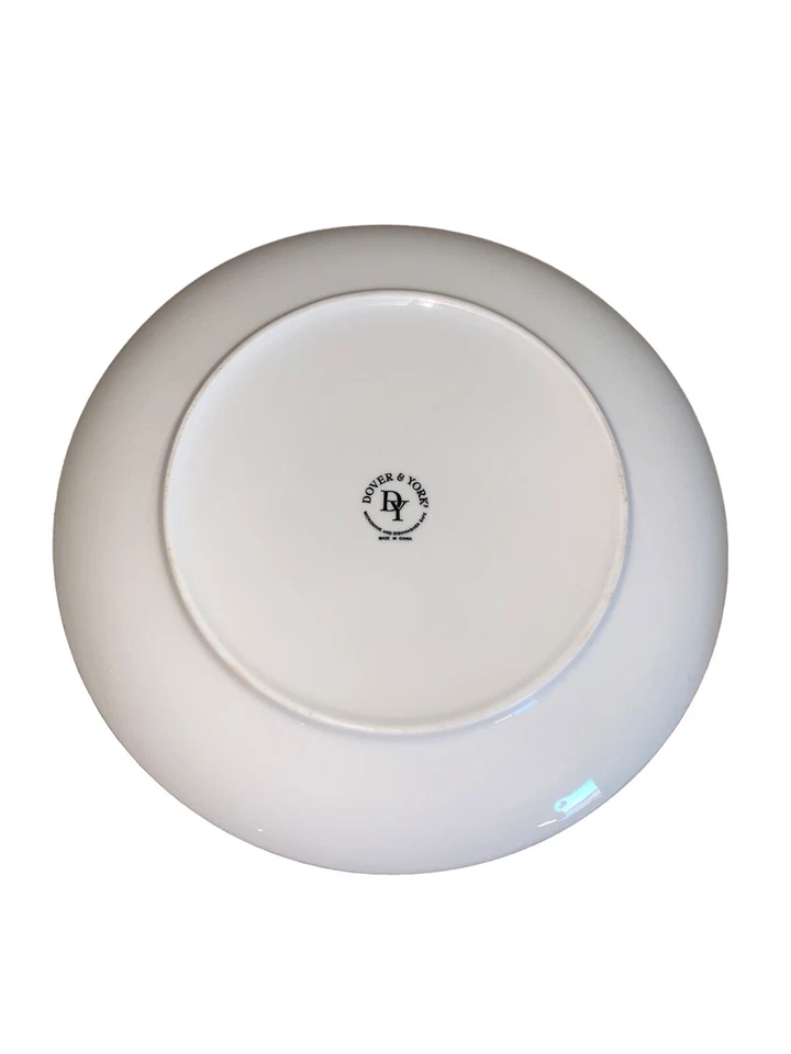 Set 3 Dover & York Black & White Geometric Pattern 10.5" Ceramic Dinner Plates - Image 2 of 3