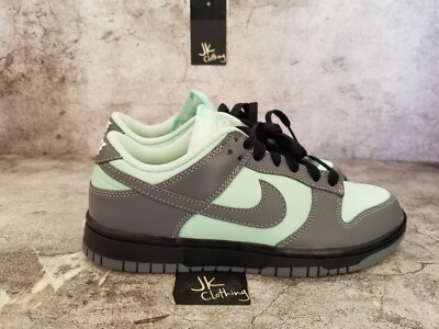 Size Men 6 Nike By You Dunk Low Grey Black Mint FN0569-900