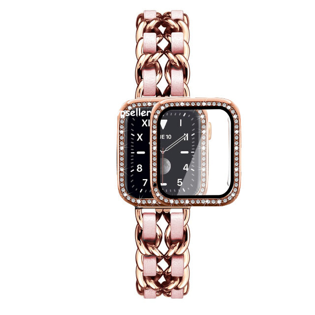 Bling Stainless Steel Band Strap+Case For iWatch Series 10 9 8 7 6 5 4 SE Ultra