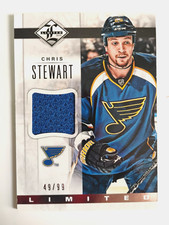 12 13 PANINI LIMITED GAME JERSEY CHRIS STEWART /99
