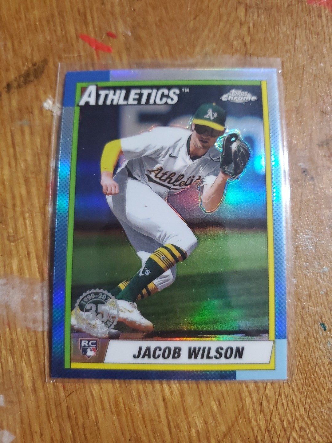 2025 Topps Chrome Jacob Wilson 1990 Topps Throwback Insert #90CB-18