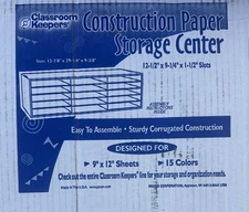 Pacon (PAC001310) Classroom Keepers Construction Paper Storage 15-slot 9x12