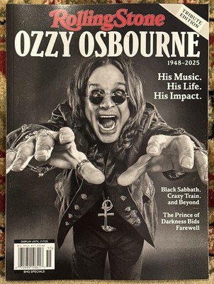 ROLLING STONE MAGAZINE OZZY OSBOURNE 1948-2025 TRIBUTE EDITION | eBay