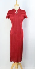 2pc Set PLEATS PLEASE Red Top & Skirt 252 9869