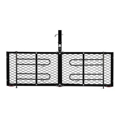 Uimoso Hitch Cargo Carrier with Bike Rack, 62'' x 20'' x 3'' Rear Storage Basket