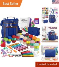Crochet Kit for Beginners Adults and Kids - Beginner Crochet Kit for Adults w...