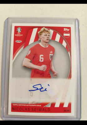 Topps Match Attax UEFA Euro 2024 Seiwald Autograph Card Issue Austria Autogramm 