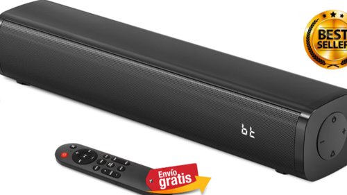 Barra de sonido con subwoofer 2.1 canales para TV con 6 niveles de mejora de voz - Picture 8 of 8