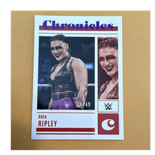 Panini 2023 Chronicles WWE Rhea Ripley #45 Purple Serial Numbered /49 RAW
