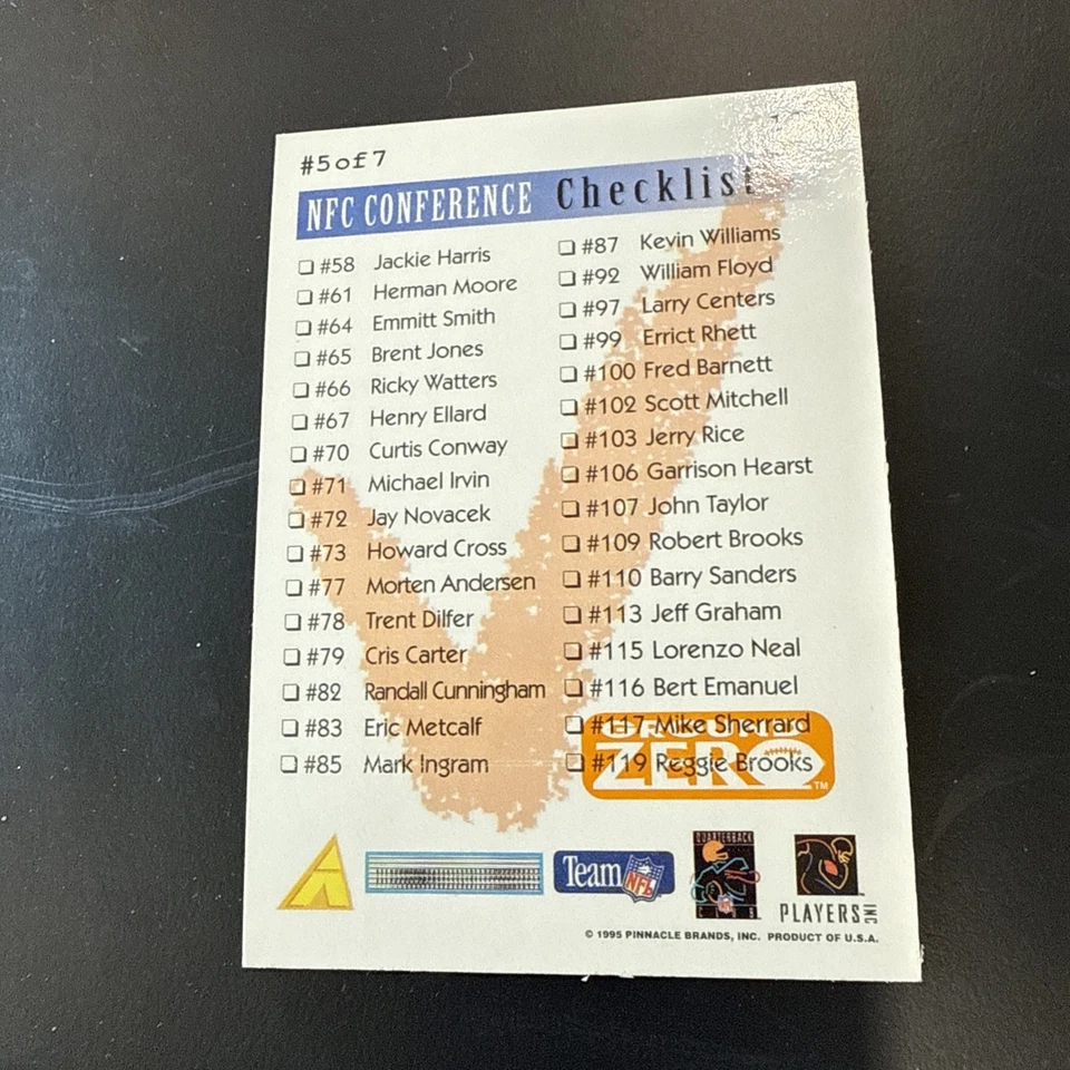 1995 Score Summit Checklist Troy Aikman #198 Dallas Cowboys Excellent Condition - Image 4 of 4