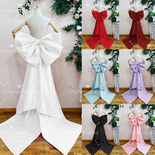 Detachable Satin Big Bow with Pin Wedding Dresses Bridal AccessoryCustom Color
