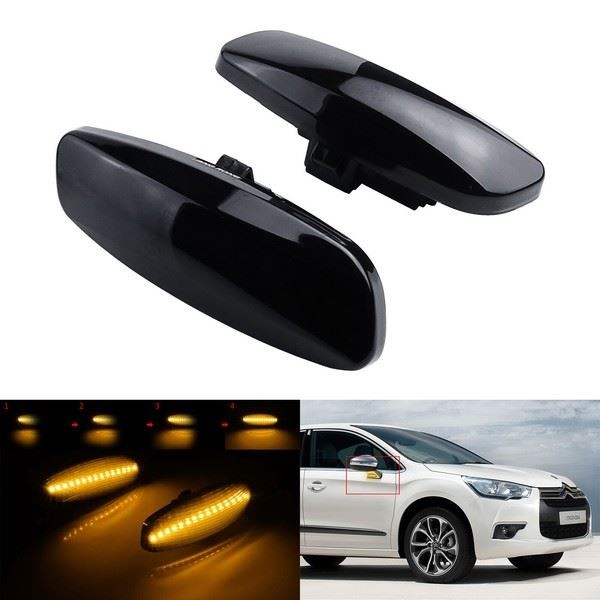 Dynamischer LED Seitenblinker FüR Citroen C3 C4 C5 DS3 DS4 Crossback-image