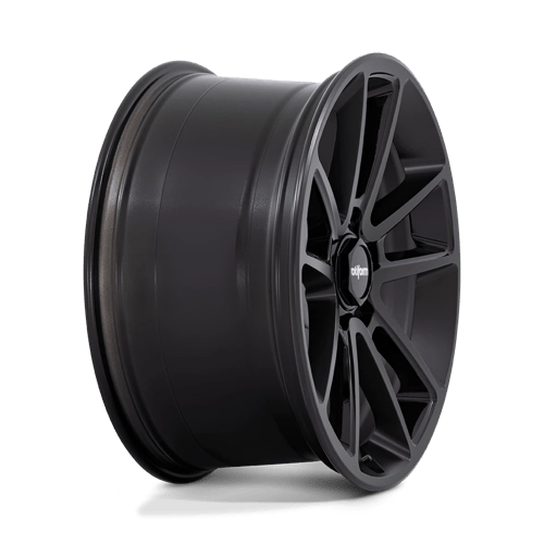 21x9 Rotiform R194 BTL Matte Black W/ Black Cap Wheels 5x120 (15mm) Set ...