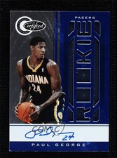 2010-11 Totally Certified Rookie Blue Signatures 32/49 Paul George #173 Auto 3d3