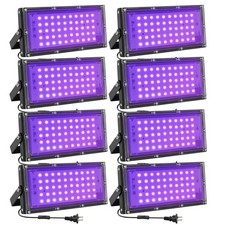 50W LED Black Lights for Glow Party - IP65 Waterproof UV Blacklight Floodligh...