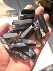 1/2LB  Dark Smokey Morion Quartz Rough Black Smoky Crystal Terminated Stones