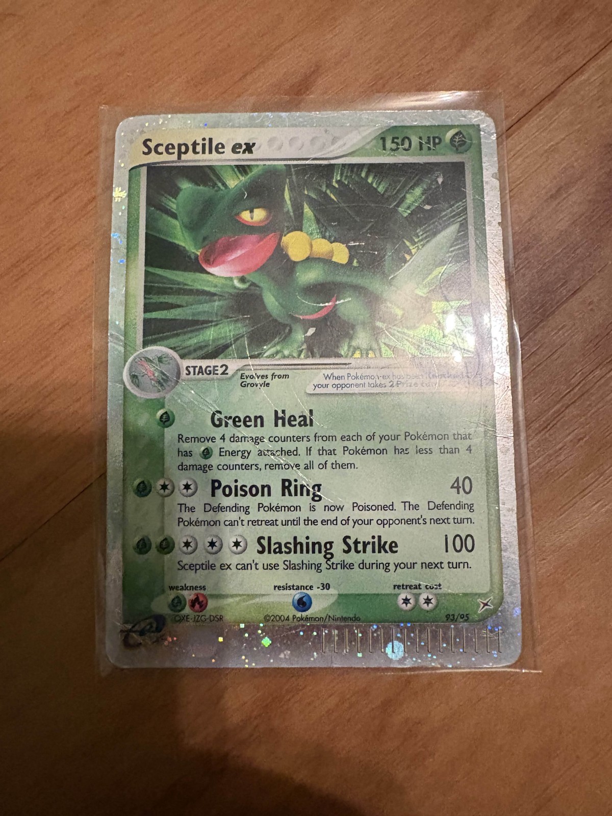 Sceptile ex 93/95 Team Magma vs Team Aqua Holo Damaged