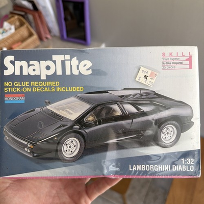 #ad 🏁Monogram🏁Snap Tite🕶️Lamborghini👹Diablo🕶️1 32 Model Factory Sealed Vintage $39.99