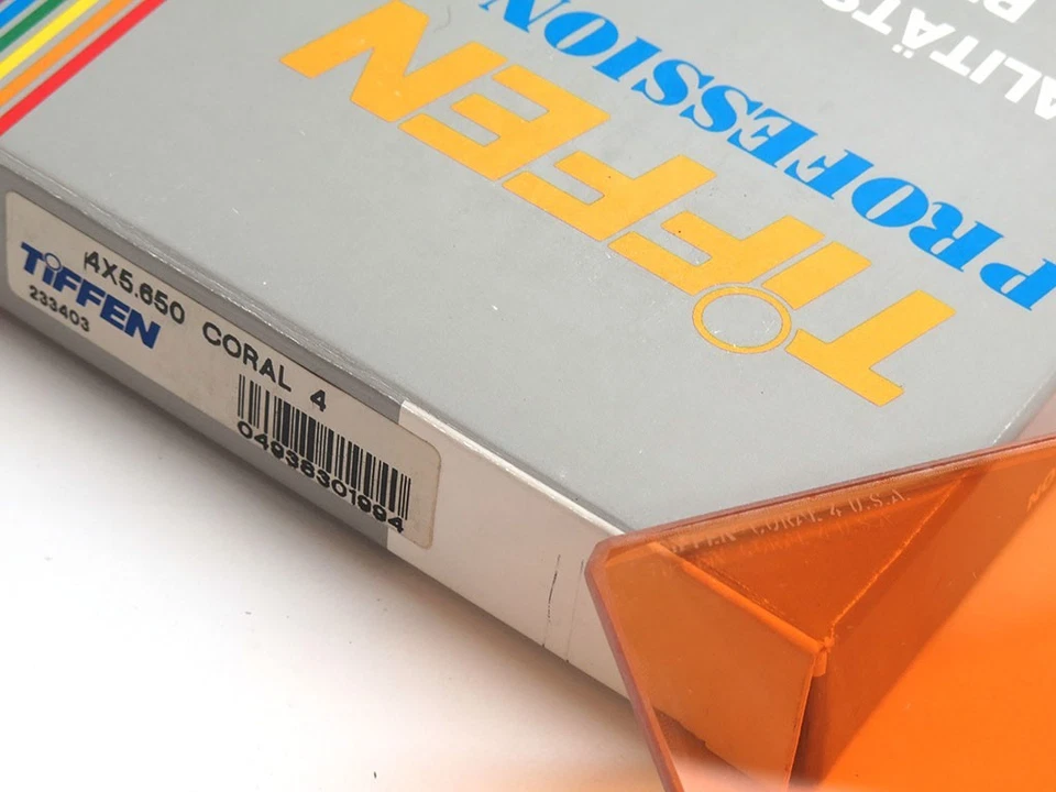 Tiffen 4x5.65" Coral 4 solid color lens filter warm pale orange 4x5.650 45650CO4 - Image 4 of 4