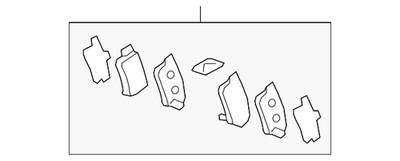 Genuine Honda Brake Pads Rear 43022-T0G-A01