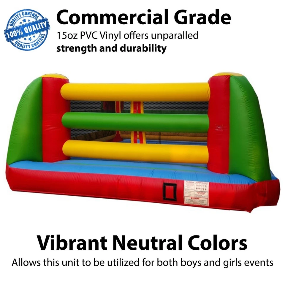 Commercial Inflatable Boxing Ring Interactive Game w Headgear Gloves And Blower - Image 2 of 4