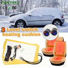 12v Universal Car Heated Seat Heater Kit With Round Switch 2seat Cushion Warmer 12v Universal Car Heated Seat Heater Kit With Round Switch 2seat Cushion Warmer