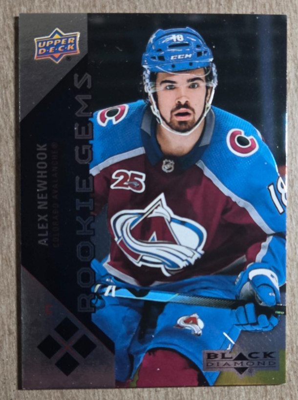2021-22 Black Diamond Rookie Gems Alex Newhook RC /99 Colorado Avalanche