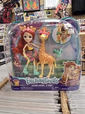 Enchantimals Gillian Giraffe & Pawl Doll Action Figure Playset New