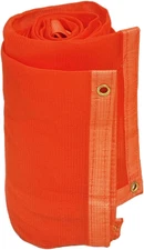 24-552-0810 220GSM Heavy Duty Orange Mesh Tarp - 8' x 10' Reinforced Rip-Resista